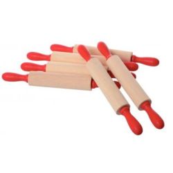 Rouleau de modelage en bois - 20 cm (Lot de 6)