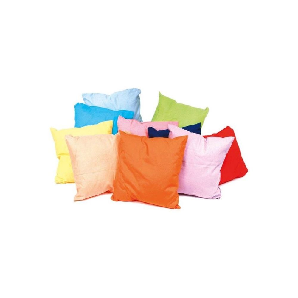 Coussins multicolores doux & léger - 26 x 26cm - Lavable (Par 10)