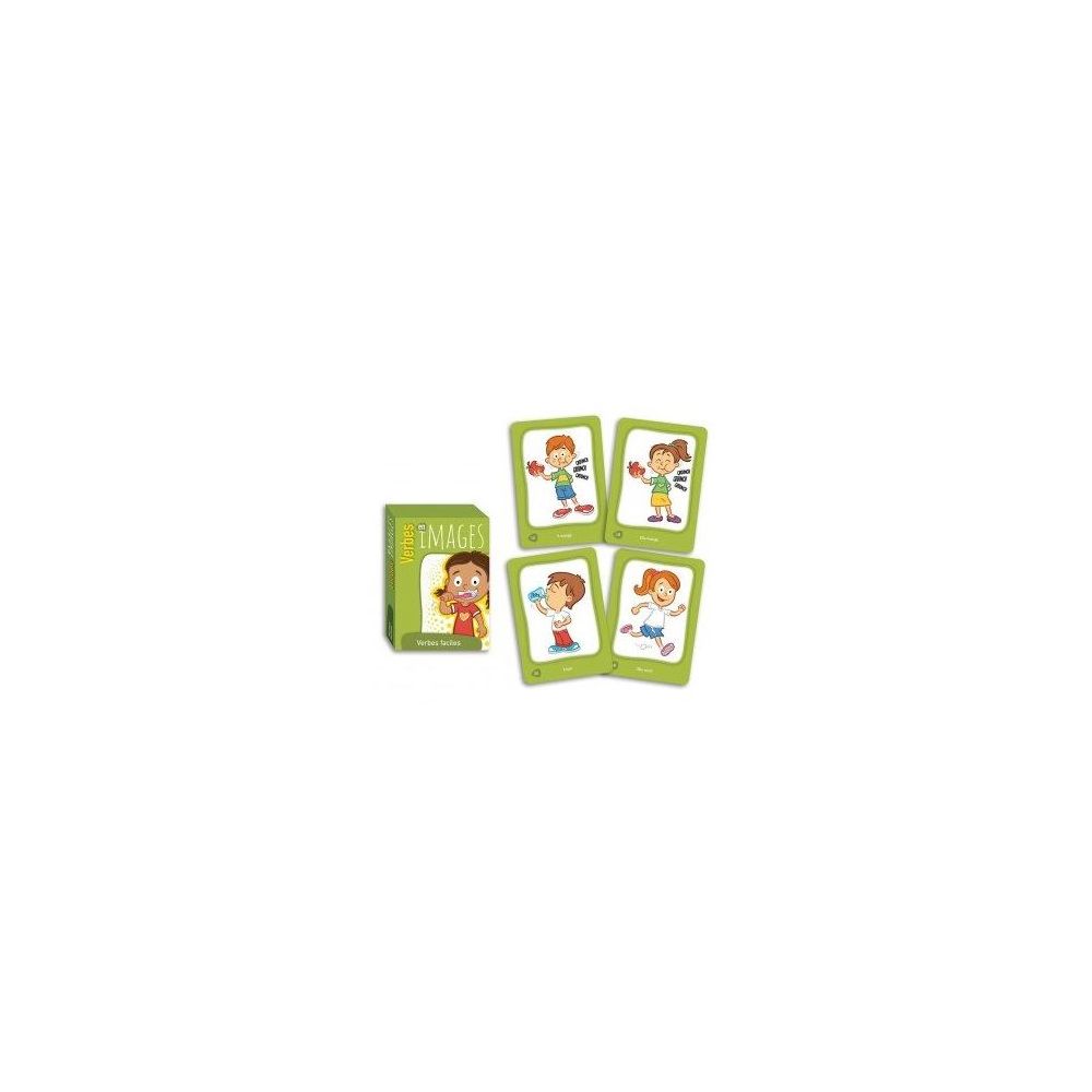 Verbes en images - Verbes facile - 48 cartes - 8.7 x 6 cm