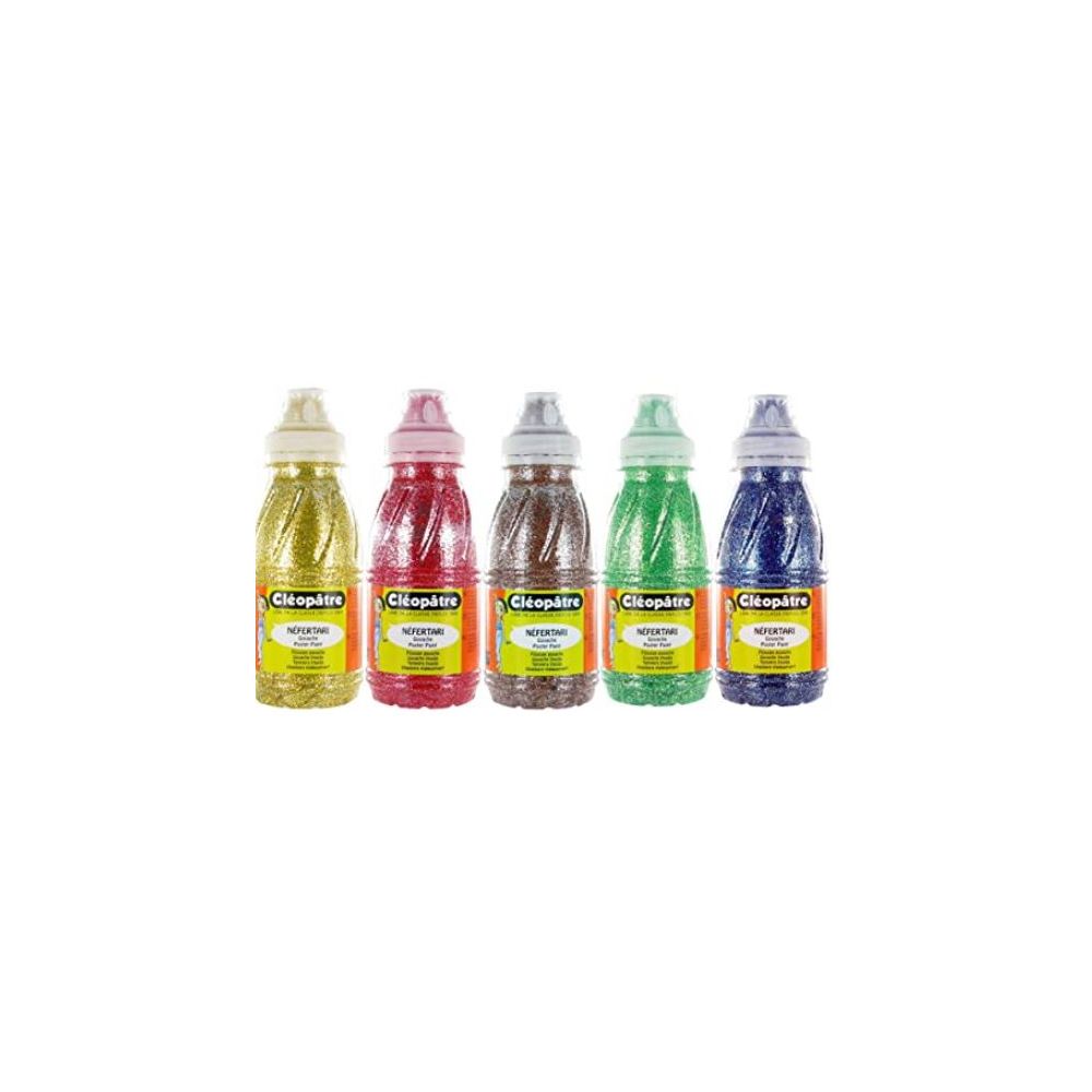 Gouache liquide Pailletée 250 ml CLEOPATRE JAUNE D OR - Z