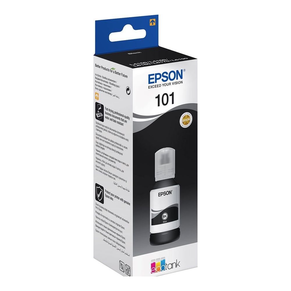 Bouteille EPSON - N°101 - Noir 127ml - EcoTank L2670/6170/6270 //