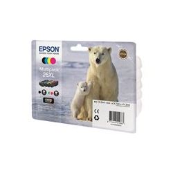 Cart EPSON - N°26XL - T2636 - Ours - Noir + couleurs - Z