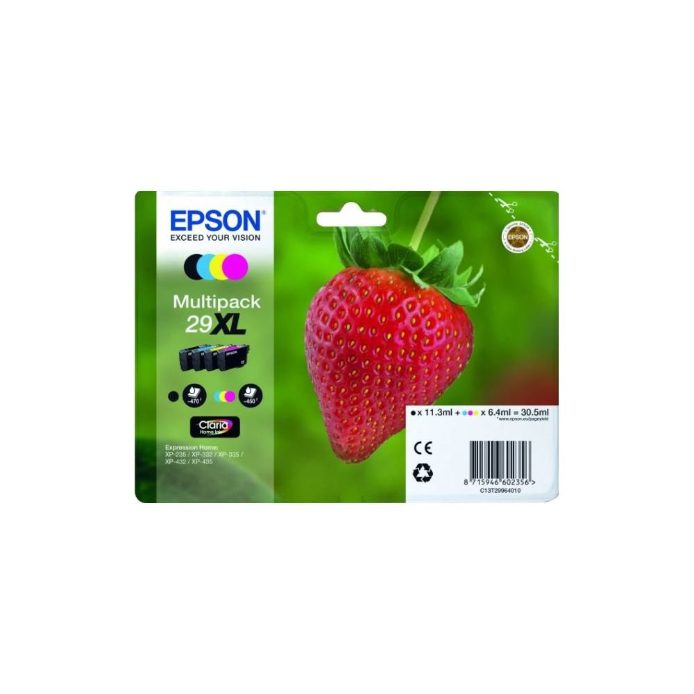 Cart EPSON - N°29XL - Fraise - Pack noir+couleurs //