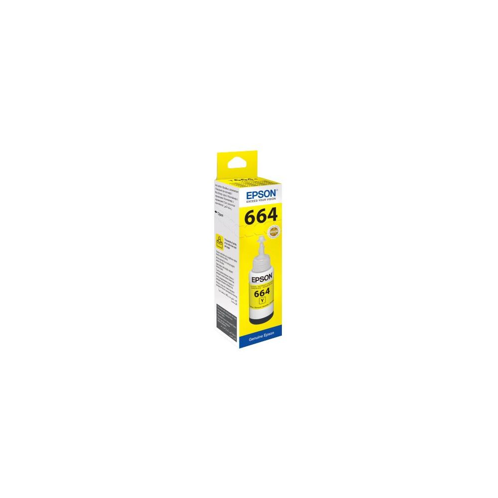 Bouteille EPSON - T6644 - Jaune 70ml - EcoTank L386/L3060/120 //