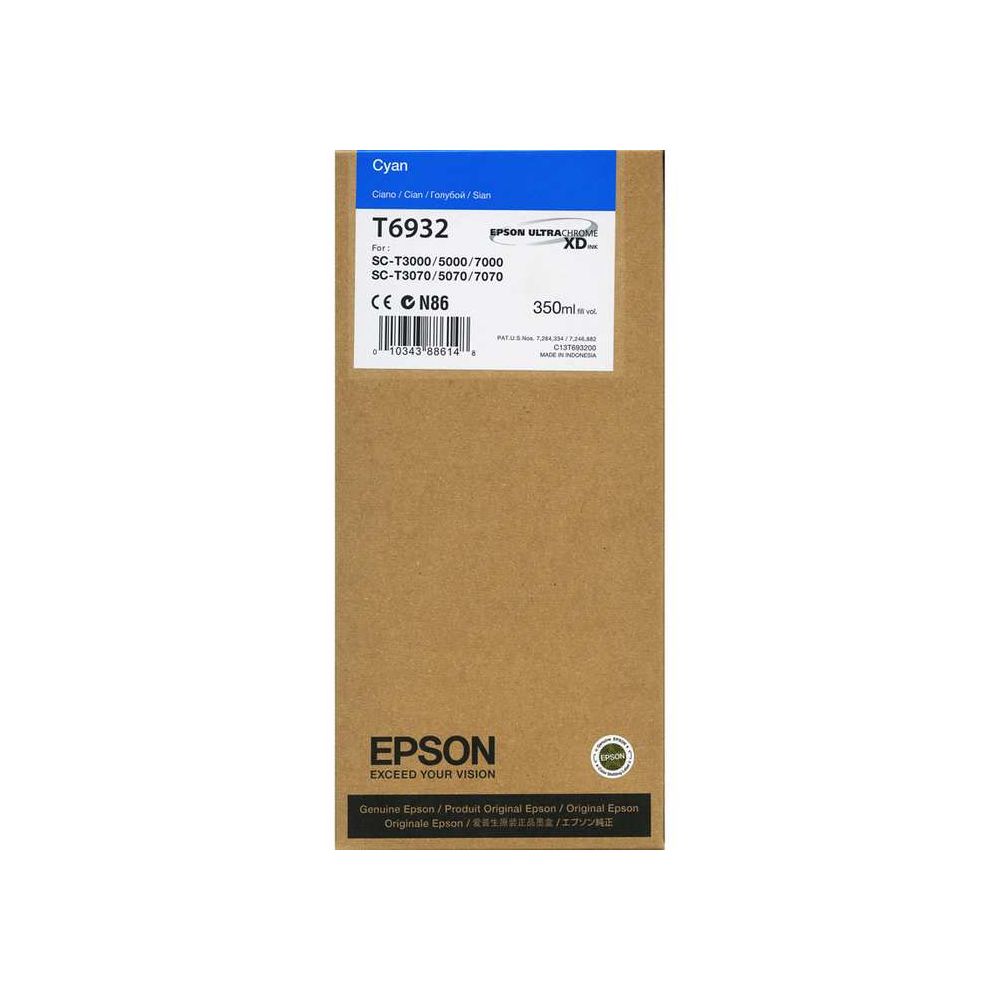 Cart EPSON - T6932 - Cyan UltraChrome XD SC-T7000 (350ml) F //