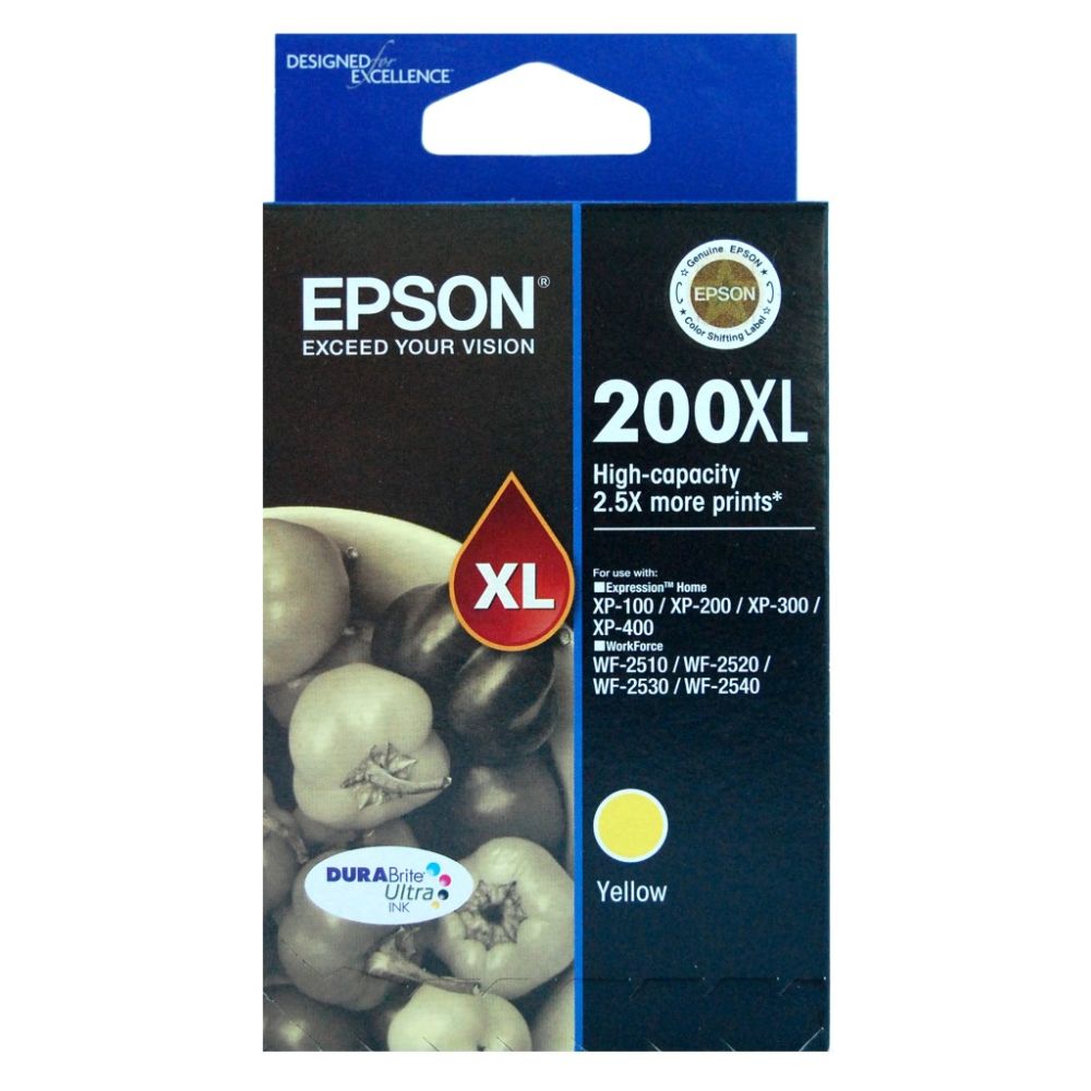 Cart EPSON - E200XL - Jaune - 200/300/400-WF2510/2520/2530/2540 //