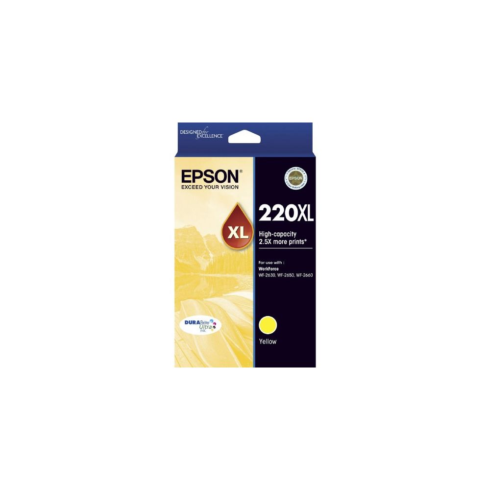 Cart EPSON - E220XL - Jaune - 420-WF2630/2650/2660/2750/276 //