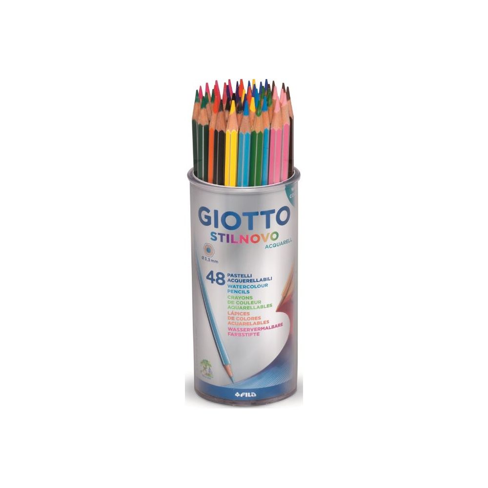 Crayon Couleur GIOTTO Stil Novo - Aquarelle - Pot de 48 crayons- Z