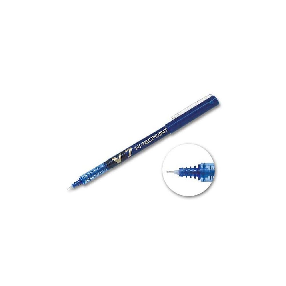 Roller PILOT V7 HI-TECPOINT - Pointe 0.7mm - BLEU //