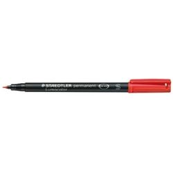 Marqueur perm. STAEDTLER OHP Lumocolor- 0.4mm - ROUGE - 313-2 - Z