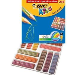 Crayon Couleur BIC KIDS TROPICOLORS 2 - Class Pack de 216 couleurs **