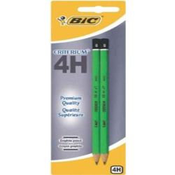 Crayon Papier 4H BIC CRITERIUM 550 - Par 2 - 861127 (Blister) - Z