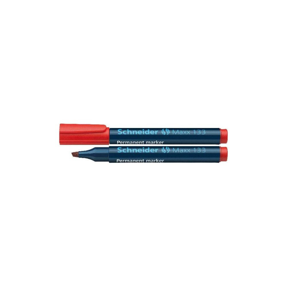 Marqueur perm. SCHNEIDER Maxx 133 - Biseau. 1 à 4mm - ROUGE - Z