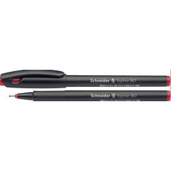 Feutre SCHNEIDER Topliner 967 - Pointe 0.4 mm - ROUGE - Z