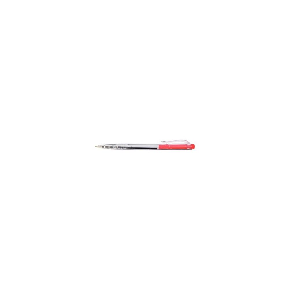 Stylo Bille - Corps transparent - Retractable - ROUGE - 1er PRIX //