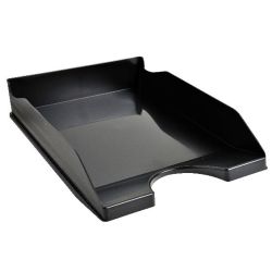 Corbeille courrier non ajourée PP - Ecotray Ecoblack - A4+ - NOIR //