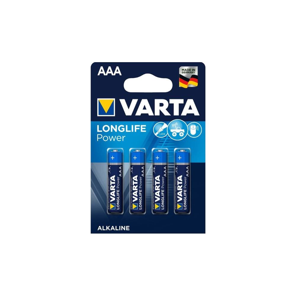 Pile LR03 VARTA Alcaline Longlife Power AAA (par 4) //