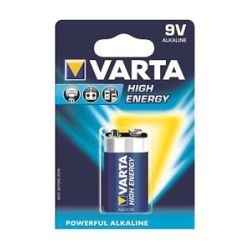 Pile 6LR61/6LF22 VARTA Alcaline  High Energy 9V (unité) - Z