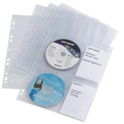 Pochettes perforées pour 4CD/DVD DURABLE - A4 (Sachet de 10) - Z