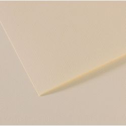 Feuille dessin 50x65cm 160g CREME PASTEL (la feuille)** - Z