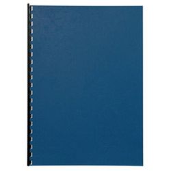 Couverture carton Grain Cuir - A4 - Paquet de 100 - BLEU - Z