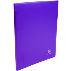 Classeur 4 anneaux A4-PVC Fin-25x32cm-20mm-VIOLET TRANSLUCID - NSFP