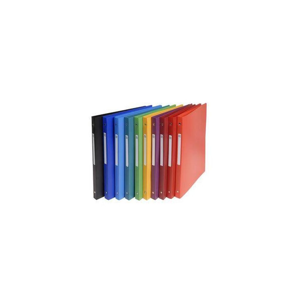 Classeur 4 anneaux A4 - PVC Fin : 15mm COUL. ASSORTIES - Z