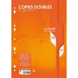 Copies Doubles 70gr A4  5 x 5 Perforées 120 pages   - Z