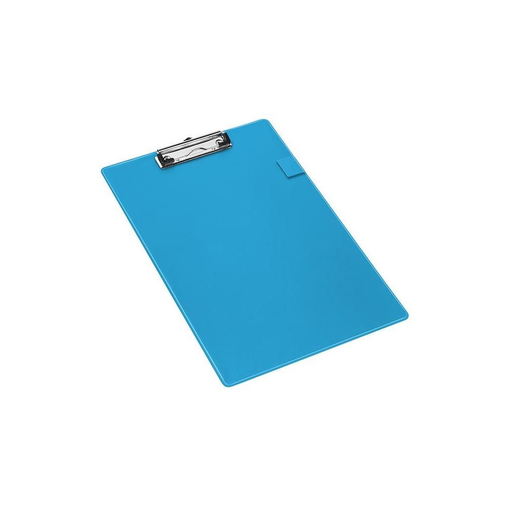 Porte Bloc A4 en PVC rigide avec Pince Forte - BLEU //