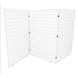 Lot de 3 grilles autoporteuses 122*172cm coloris blanc -