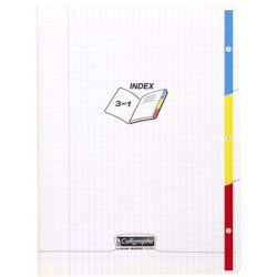 Cahier   3 Onglets A4 Séyès 96 p Polypro - Z