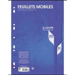 Feuillets mobiles - 80gr - A4 - Séyès - 200 pages  - Z