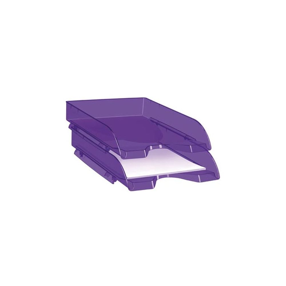 Corbeille courrier PVC - CEPPRO HAPPY - A4 - VIOLET - Z