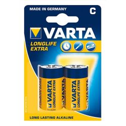 Pile LR14 VARTA Alcaline "Extra Longlife"  C (par 2) //