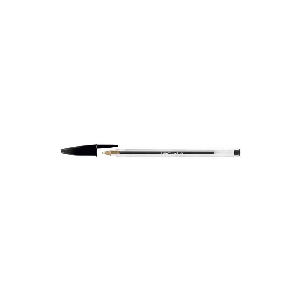 Stylo Bille BIC CRISTAL - Pointe 1mm - NOIR //