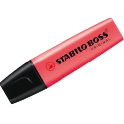 Surligneur STABILO BOSS - Trait 2 à 5mm - ROUGE //