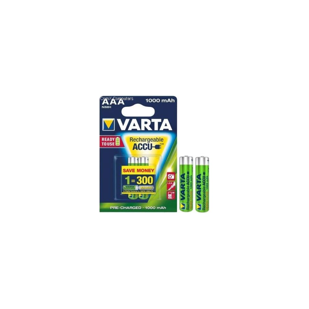 Pile rechargeable LR03 AAA VARTA - 1000 mAh (par 2) //