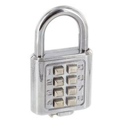 Cadenas digital à code 8 chiffres WONDAYS - Couleur ARGENT  - Z