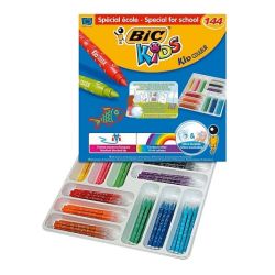 Feutre Couleur BIC KIDS Couleur Lavable -Médium Classpack 144 Coul **