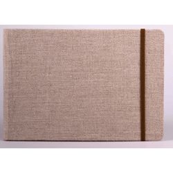 Carnet de voyage toilé GOLDLINE - A4 - 180g -30 f.- Brun Naturel - Z