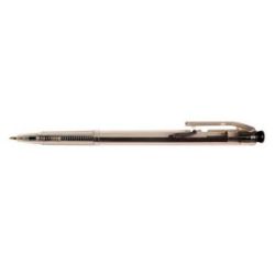 Stylo Bille - Corps transparent - Retractable - NOIR - 1er PRIX //