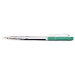 Stylo Bille - Corps transparent - Retractable - VERT - 1er PRIX //