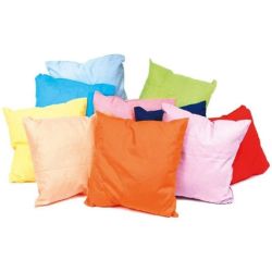 Coussins multicolores doux & léger - 26 x 26cm - Lavable (Par 10)