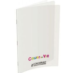 Cahier de Vie 24x32cm - Ligné/Uni - 96 p Piq. 90g POLYP. INCOLORE **