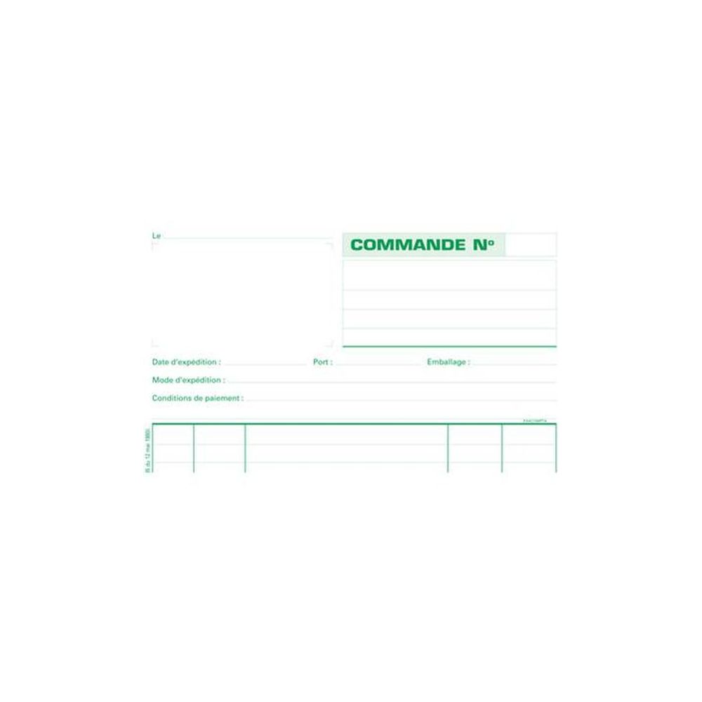 Manifold COMMANDES - 21 x 18cm - 50 Dupli - EXACOMPTA  //