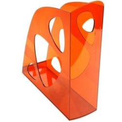 Porte revues PVC Rigide - MULTIFORM - Dos: 07cm - ORANGE T - NSFP