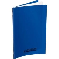 Cahier 24x32cm Séyès 140 p Piqûre 90g Polypro BLEU **