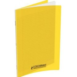 Cahier 24x32cm Séyès 140 p Piqûre 90g Polypro JAUNE **