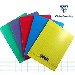 Cahier 17x22cm Séyès 192 p Piqûre 90g Polypro INCOLORE - Z