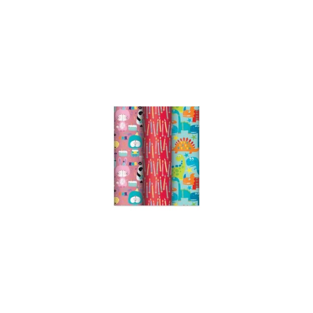 Papier cadeau en rouleau FANTAISIE - 2m x 0,7m - 60g